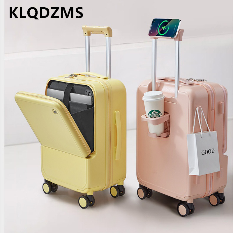 Front Opening Laptop Luggage 24 Inch - KLQDZMS walizka z ramą aluminiową 20