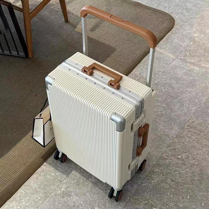 Aluminum Frame Carry On Luggage - Nowa szeroka walizka na kółkach o