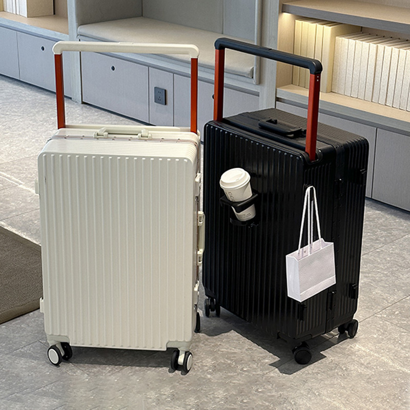 Aluminum Frame Carry On Luggage - Nowa walizka na kółkach z szerokim