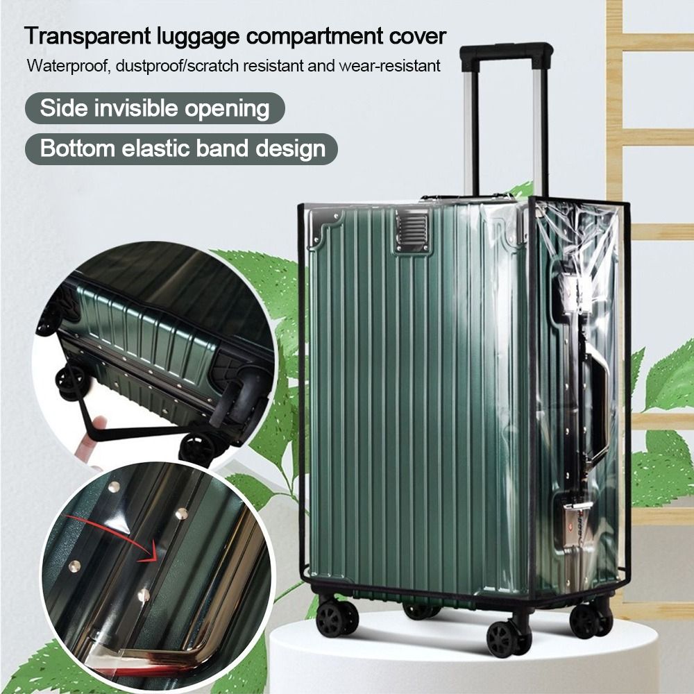 Waterproof Suitcase Cover Protector - Wytrzymała, całkowicie przezroczysta osłona na bagaż,