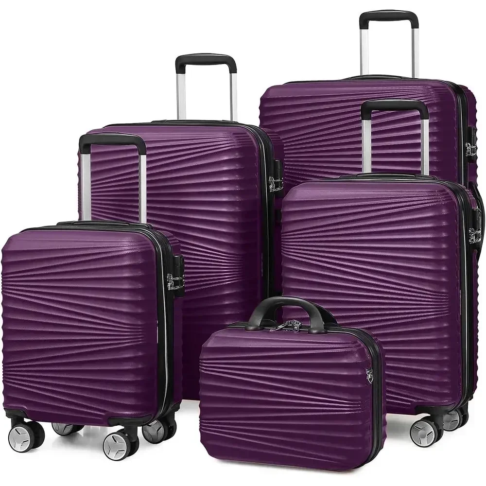Expandable Hard Shell Luggage Set - 5-częściowy zestaw walizek z twardą skorupą