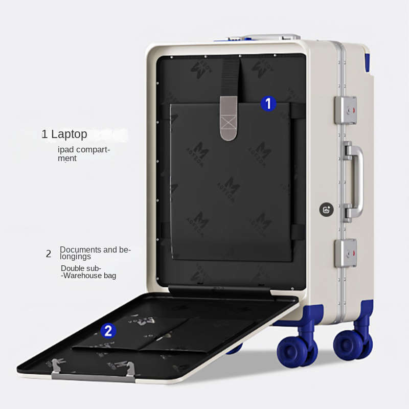 Walizka z otwieranym przodem,  – Aluminum Frame Carry On Luggage recenzja i cena