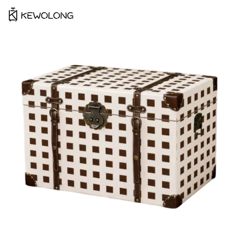 Drewniane pudełko do przechowy – Retro Vintage Trunk Suitcase recenzja i cena