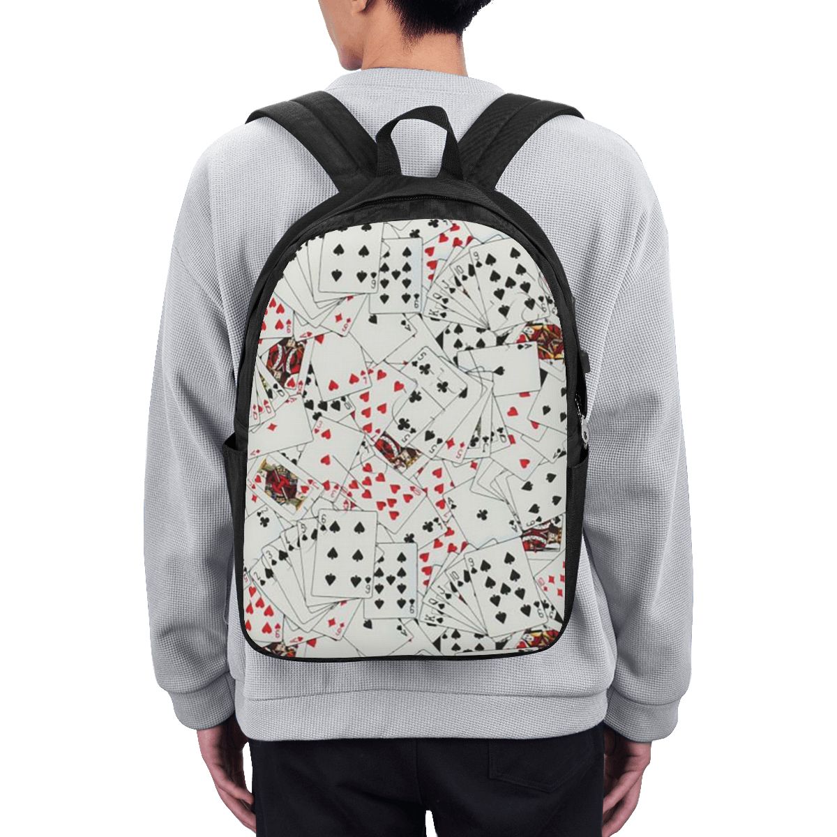 Plecak z nadrukiem kart do pok – Backpacks recenzja i cena