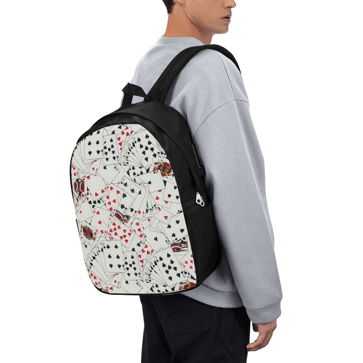 Plecak z nadrukiem kart do pok – Backpacks recenzja i cena