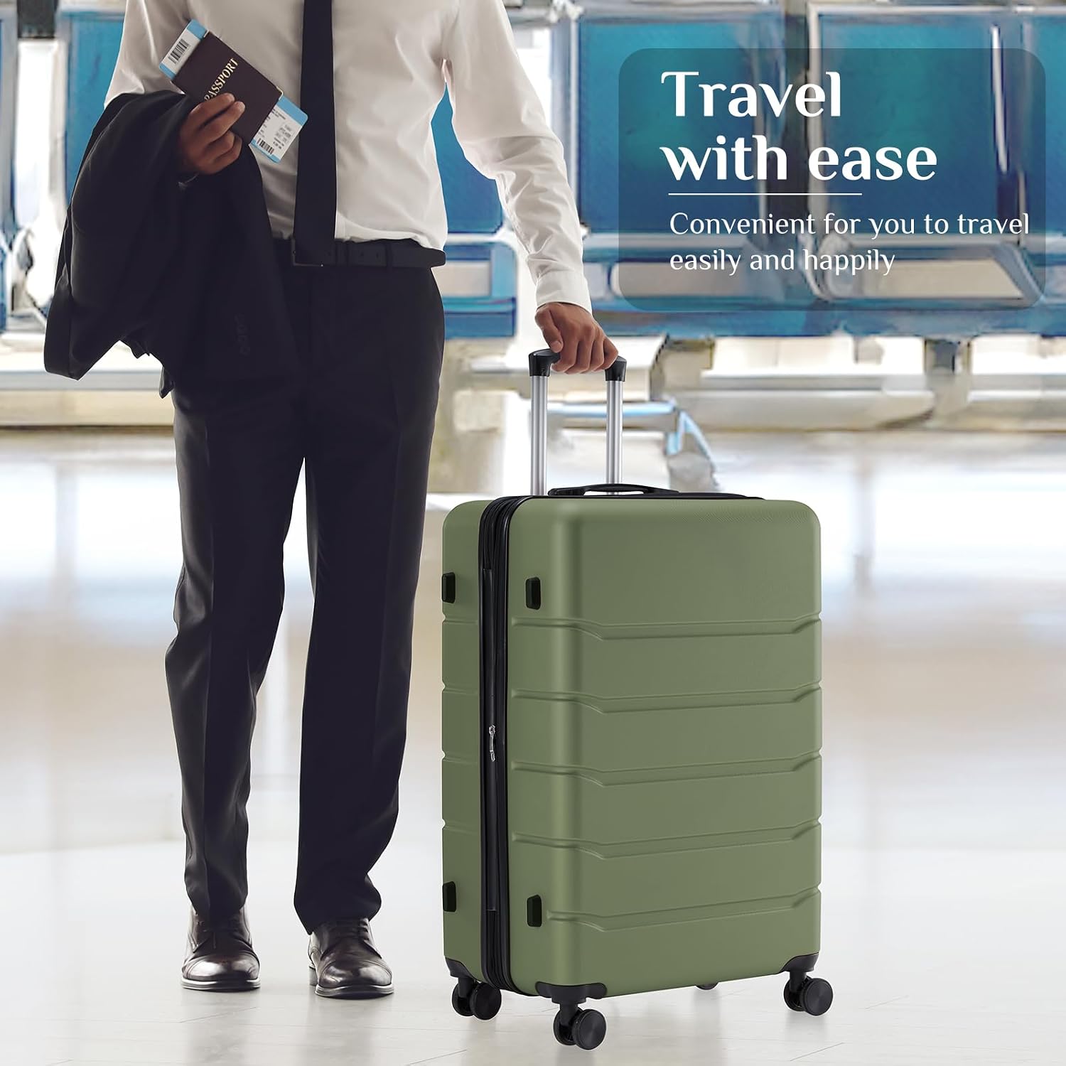Walizka podręczna 28 cali, twa – Expandable Hard Shell Luggage Set recenzja i cena