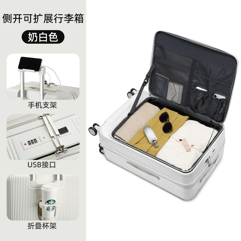 Gorący! Nowy 20/22/24/26/28 ca – Front Opening Laptop Luggage 24 Inch recenzja i cena