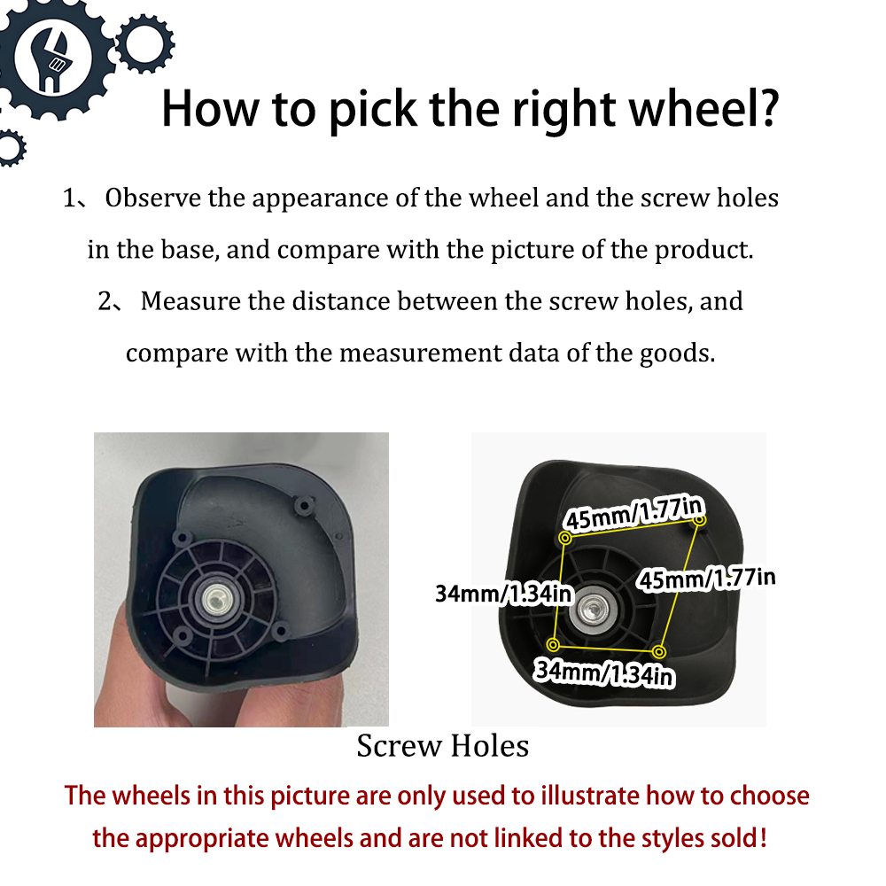 Zestaw zamiennych kółek obroto – Silent Replacement Luggage Wheels recenzja i cena