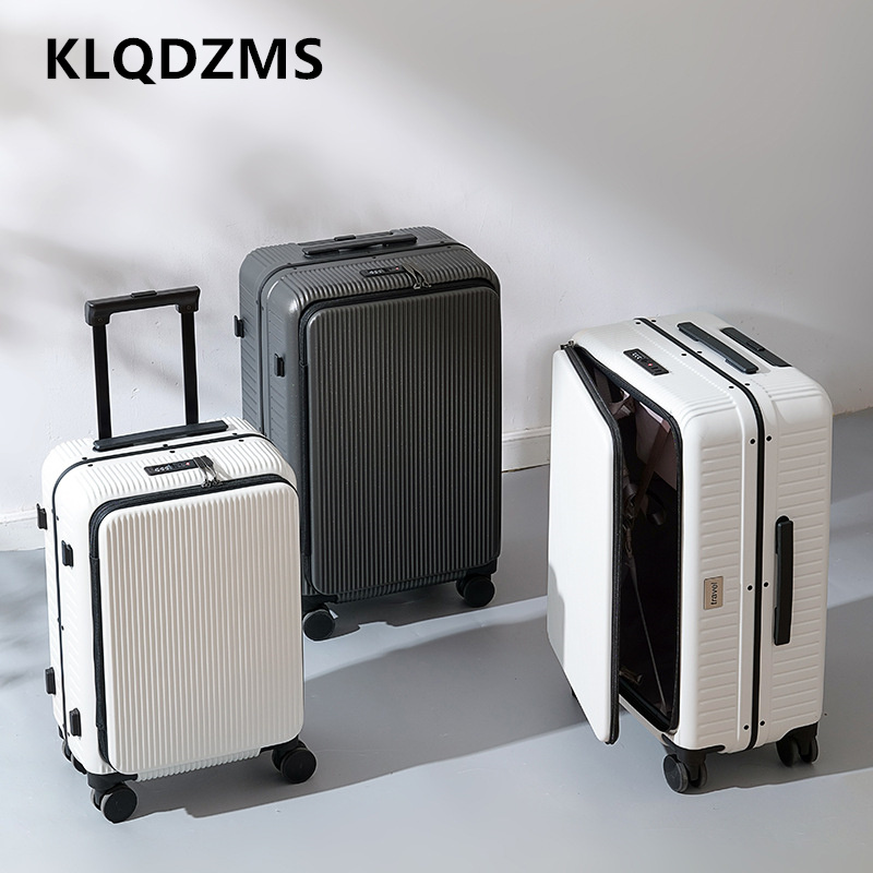 Walizka na kółkach KLQDZMS 20/ – Front Opening Laptop Luggage 24 Inch recenzja i cena
