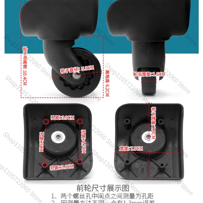 Dla BW042 #   Zamiennik kółka  – Silent Replacement Luggage Wheels recenzja i cena