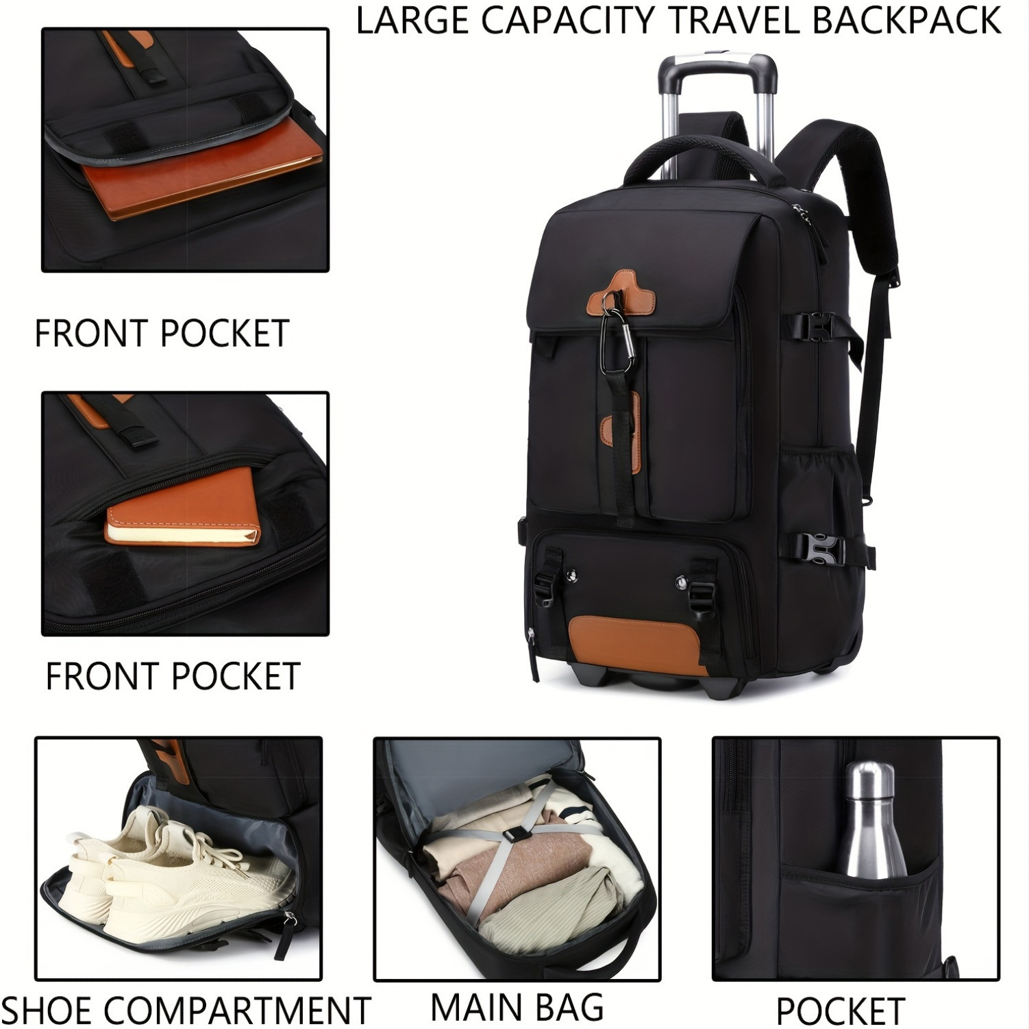 Plecak na kółkach o dużej poje – Foldable Rolling Luggage Bag recenzja i cena