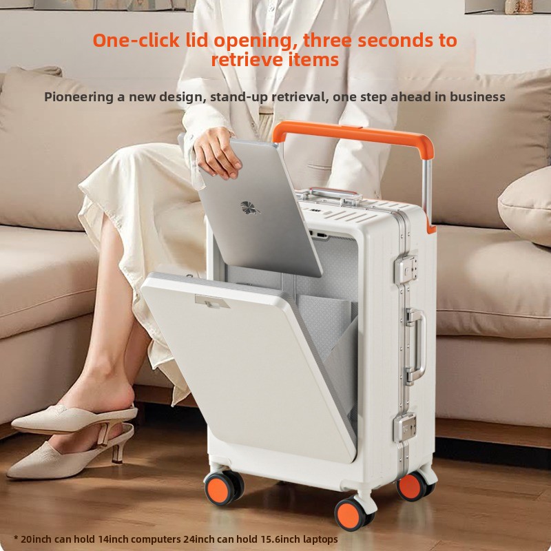 Walizka podróżna z aluminiową  – Spinner Wheel Rolling Suitcase 20 Inch recenzja i cena