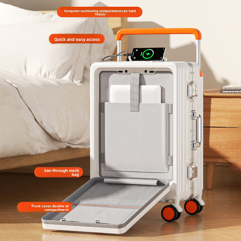 Walizka podróżna z aluminiową  – Spinner Wheel Rolling Suitcase 20 Inch recenzja i cena